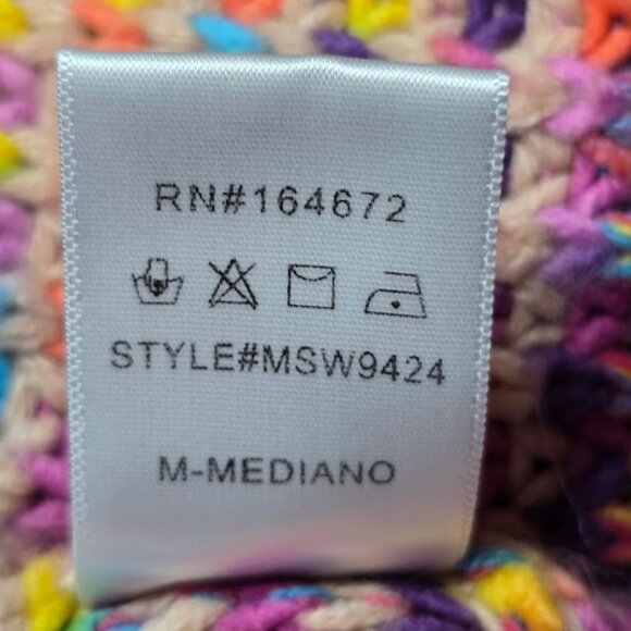 &Merci Knit Long Sleeve Rainbow Sweater Cardigan M - Picture 12 of 12